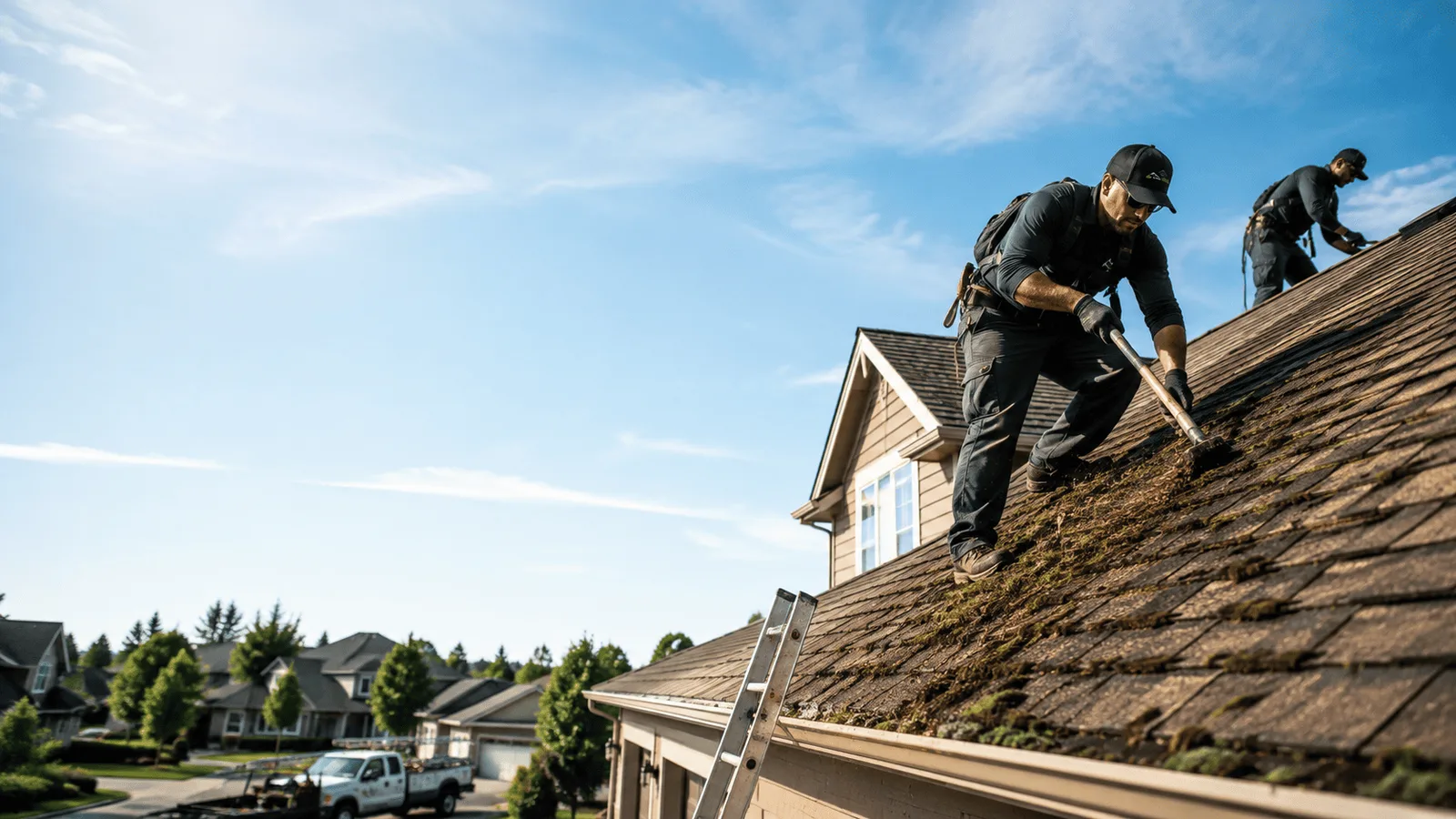 Roof Moss Removal in Urbana, IN near me